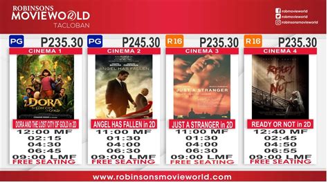 robinsons galleria cinema schedule|Iba pa.